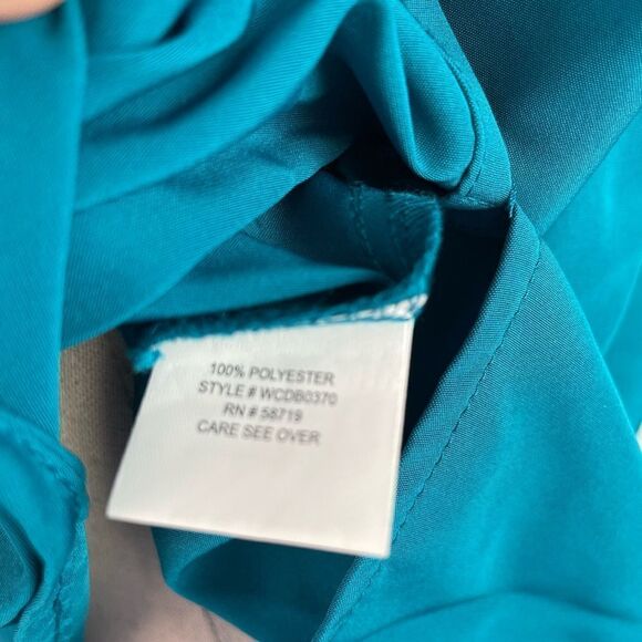 NWT Notations Teal Button-Up Women's Top Size 1X - Picture 8 of 8